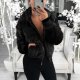 Women Chic Fur Solid Color Jacket Coat